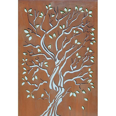 GARTEN-Schirm-Zaun Rechteck-Dekorations-Metallgarten-Produkte Corten Stahl