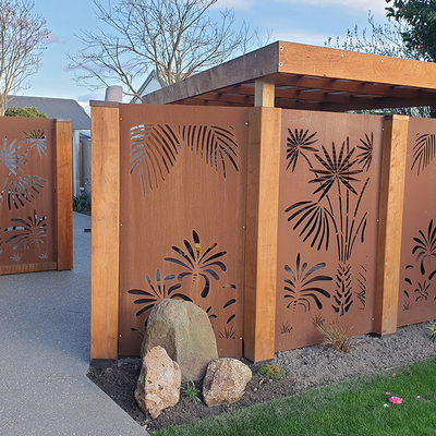 Polierter, witterungsbeständiger Stahl-Gartenschutz, Metall-Gartenprodukte, 3 mm Dicke