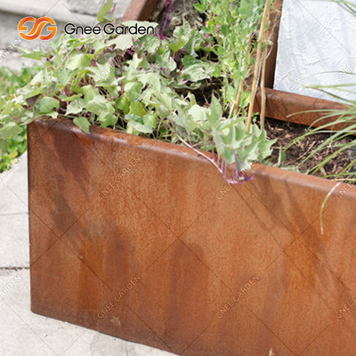 Basis-Metallpflanzer-im Freien antiker Blumentopf 30cm des übersichtlichen Designs kleiner 40cm