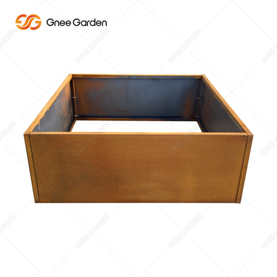 Einfacher zusammengebauter Corten-Stahl hob Garten-Betten für das Blumen-Pflanzen an