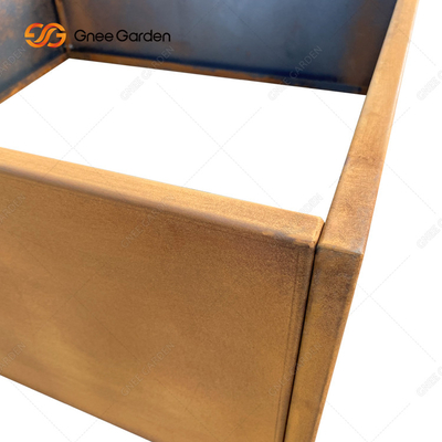 Einfacher zusammengebauter Corten-Stahl hob Garten-Betten für das Blumen-Pflanzen an