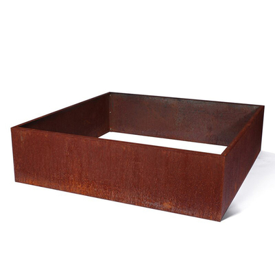 Stahl TUV Corten hob die gemalte Gewohnheit des Garten-Bett-65l*65w*30h cm an