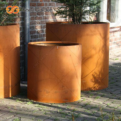 Gnee-Garten-rechteckige kundenspezifische Stahlpflanzer-Kästen mit SGS-Bescheinigung