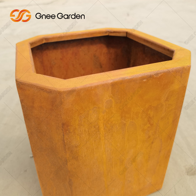 Laser schnitt Metallpolygonale dekorative Blumen-Töpfe im Freien starke 2cm