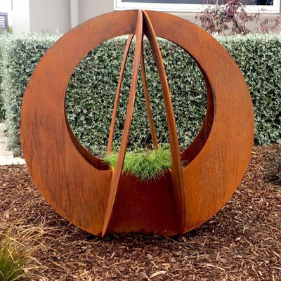 Gnee-Garten große Stahlpflanzer-dekoratives im Freien Corten