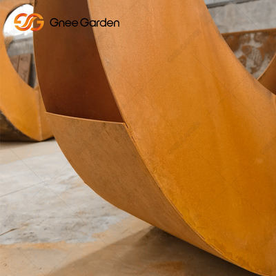 Rusty Red Modern Outdoor Metal-Pflanzer kundengerechte Stahlpflanzer Corten