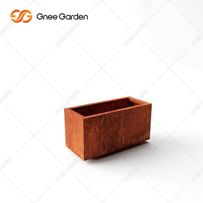 Quadratische Form Kubik-pflanzer-Metallblumen-Topf Corten Stahlfür Garten