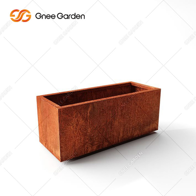 Stahlpflanzer kundenspezifischer Metallstahlblumentopf-moderner Entwurfs-langer Kasten Corten