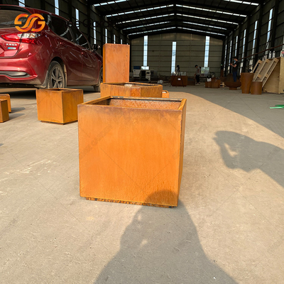 METALLgarten-Pflanzer-Rost-Farbkasten Corten Stahlim freien