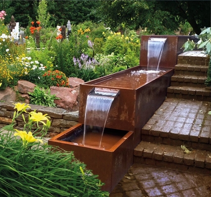 Garten SGS Metallverziert im Freien teich-Wasser-Eigenschaft Rusty Red Corten Stahl