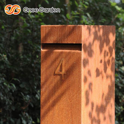 Metallmöbel-Stahlpaket-Tropfen-Kasten-im Freien multi Stahlfunktion Corten verrostete