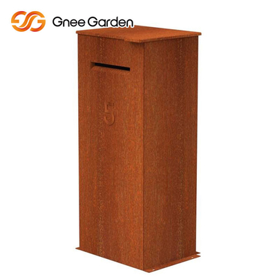 Metallmöbel-Stahlpaket-Tropfen-Kasten-im Freien multi Stahlfunktion Corten verrostete