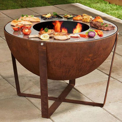 1200mm Dia Charcoal Buring Outdoor Cooking Grills CER Zustimmung