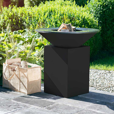 BBQ Feuerschale Cortenstahl mit Grillring Outdoor Camping
