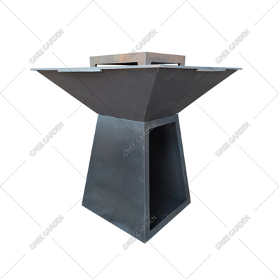 Bbq Rostige Feuerstellen aus Cortenstahl mit Log Store BBQ Gasgrill Outdoor BBQ Grill