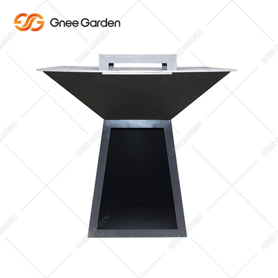 Cortenstahl KD Outdoor BBQ Feuerstelle rund vorgerostet