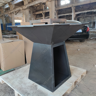 Stahl-GRILL Corten Feuer Pit Grill Trapezoid Shaped Outdoor, der Grills für Garten kocht