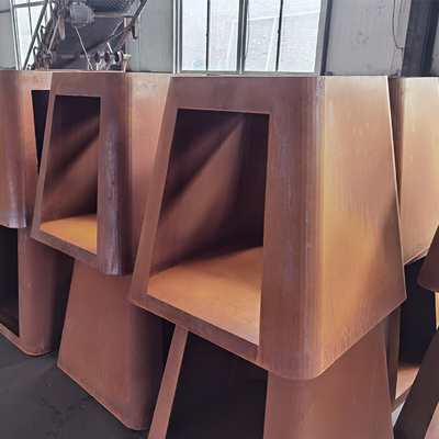 3mm starkes bewegliches Corten Stahlgrill-Feuer Pit Customized Size