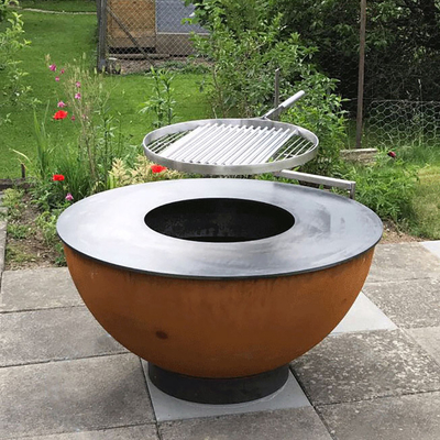Dauerhafter Küchen-Grill im Freien grillt Stahlgrill-Feuer Pit Grill Corten