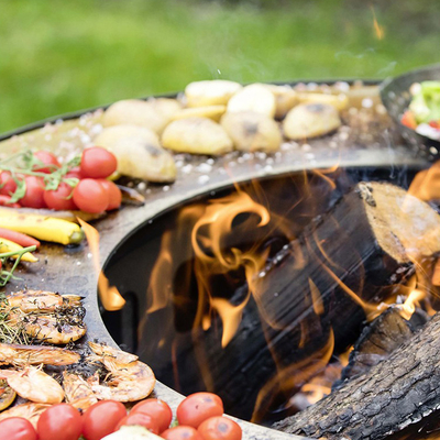 Dauerhafter Küchen-Grill im Freien grillt Stahlgrill-Feuer Pit Grill Corten
