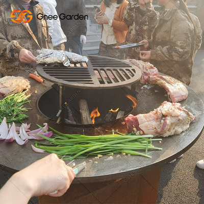 Kochende Stahlgrills Garten-Rost Corten im Freien feuern Grube GRILL Grill-Packdienste ab