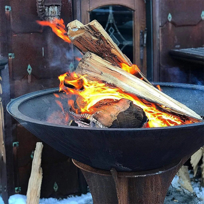 1000mm Corten kochende Stahlgrills im Freien mit abnehmbarer Basis