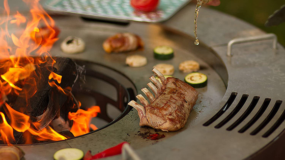 Kochendes Stahlgarten-Feuer im Freien Pit Rustic kundenspezifischer Feuer-Schüssel-Grill-Grill Corten
