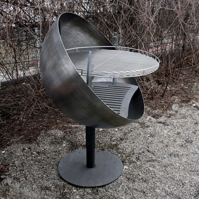 Höhe Gnee-Garten-windundurchlässige justierbare Feuer-Pit Grills 110cm für Grill