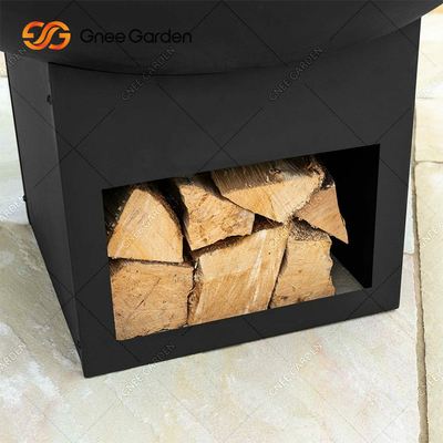 Natürlicher Rost Corten-Stahl-Metallgroßer Grill-Grill-Feuer im Freien Pit Customized