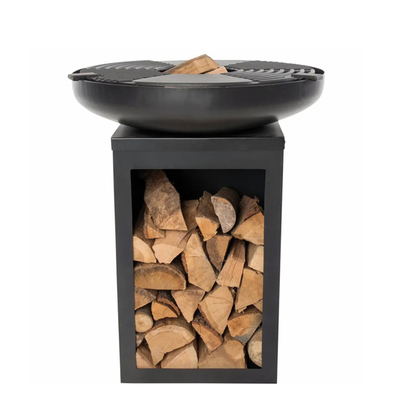 HOLZKOHLEN-Ausgangsgrill-Grill-Hinterhof-Kamin Corten Stahl