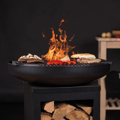 Schwarzes kleines Grill-Ofen-Holzkohle GRILL Grill-Patio-Kampieren im Freien
