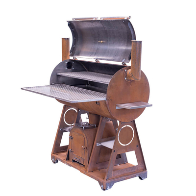 Outdoor Corten Stahl Feuerstelle BBQ Camping Kochherd mit Kochgrill