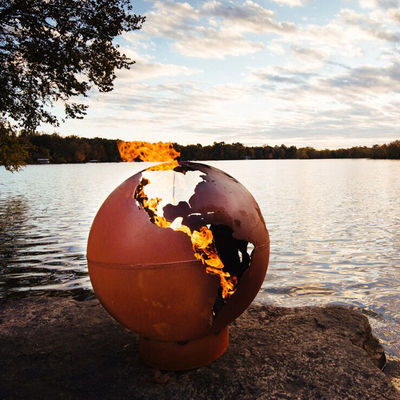 Handgemachtes Stahlfeuer Pit Balls Custom Design Fire Pit Balls Corten
