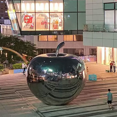 Gnee-Garten 3.5m Apple formte Edelstahl-Grafik für Piazza-Dekoration