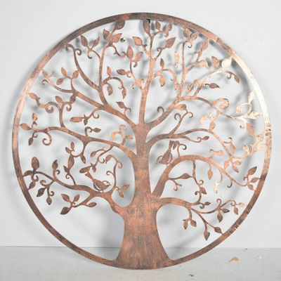 61,5 cm Bronzebaum der Leben-Metallgarten-Wand Art For Home