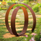 SGS bestätigte Rost Corten-Stahl-Rusty Metal Ring Sculpture Outdoor-Landschaften