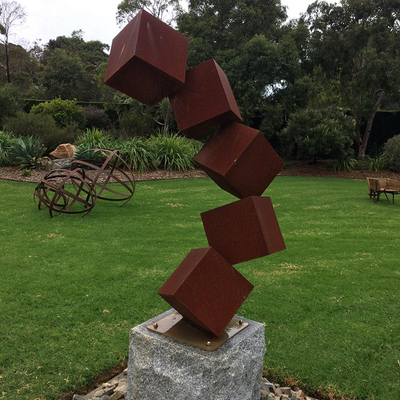 Stahlskulptur im Freien großer Rusty Metal Statues For Gardens Corten