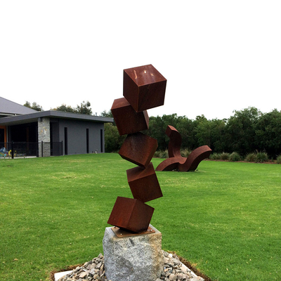 Stahlskulptur im Freien großer Rusty Metal Statues For Gardens Corten