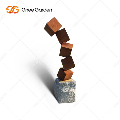 3mm Stärke-gestaltet großer abstrakter rustikaler Metallgarten Corten-Stahl