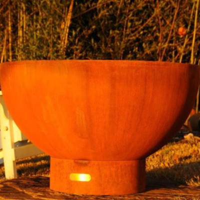 Kundengerechter Laser schnitt tragbares Corten Stahlfeuer Pit Outdoor Prerusted Firepits