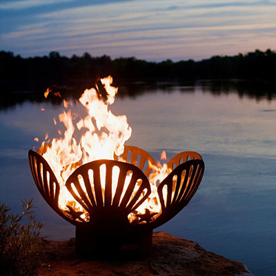 Moderner feuer-Pit Bowl Diameter 600mm Corten Stahlsoem-ODM-Service im Freien