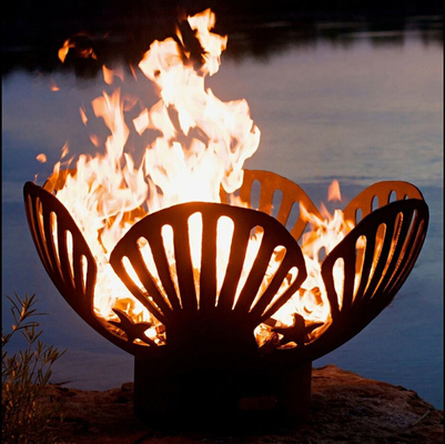 Moderner feuer-Pit Bowl Diameter 600mm Corten Stahlsoem-ODM-Service im Freien