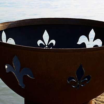 Stahlfeuer im Freien Pit Patio Garden Fire Bowl Rusty Fire Pit Corten