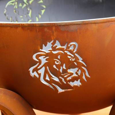 58 Zoll Stahlfeuer im Freien Pit Pre Rusted For Garden Corten
