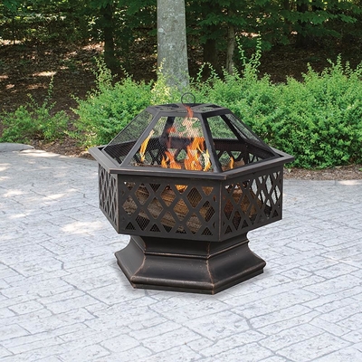 Garten-im Freien Stahlfeuer-Pit Decoration Portable Wood Burning-Feuer-Grube