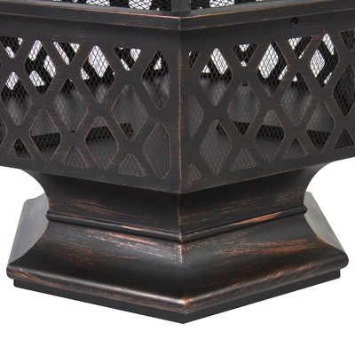 Garten-im Freien Stahlfeuer-Pit Decoration Portable Wood Burning-Feuer-Grube