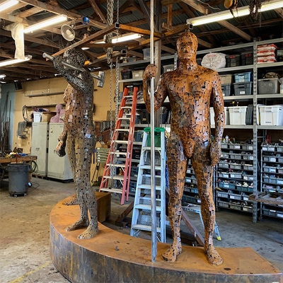 Gnee-Garten, der dekoratives Metallstahlyard Art Outdoor verwittert
