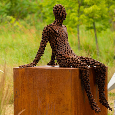 Gnee-Garten, der dekoratives Metallstahlyard Art Outdoor verwittert