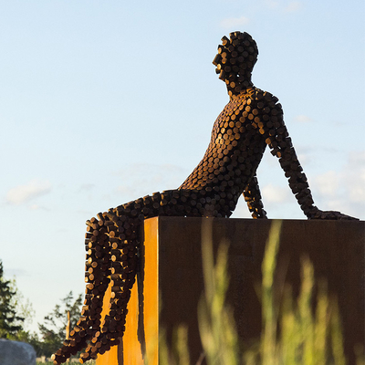 Gnee-Garten, der dekoratives Metallstahlyard Art Outdoor verwittert