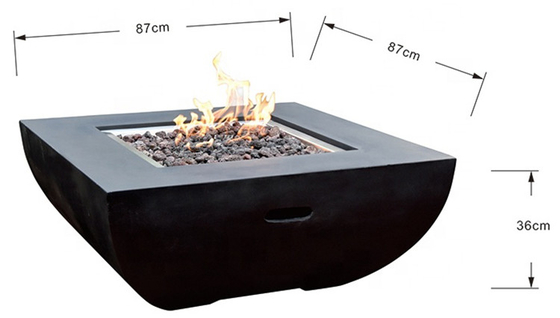 Propan-Gas-Feuer-Pit Weathering Steel Fire Pit-Verschleißfestigkeit des Patio-3mm